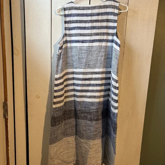 J.Jill summer blue and white dress - Picture 4 of 4